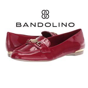 Bandolino Women's Rosy Red Flavia Loafer Flats Leader Shoes